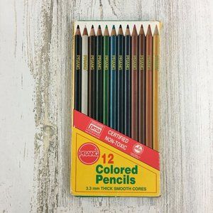Vtg Prang Box of 12 Colored Pencils 2212 Dixon